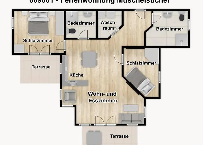 Haus Im Dorfgroden 14 Muschelsucher * Wangerooge